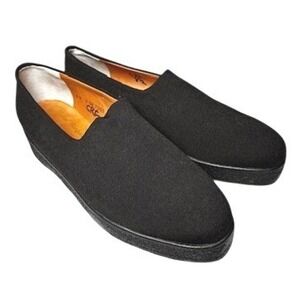 Robert Clergerie Womens Shoes Size 8.5 Black Slip On Casual Loafers Comfort‎